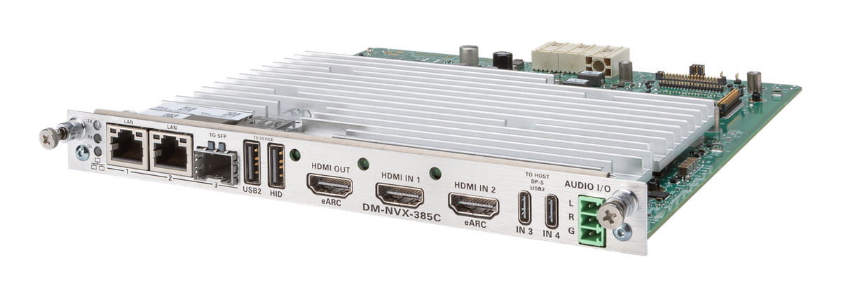 Crestron DM-NVX-385C DM NVX 5K 4x1 AV-over-IP Switcher Card with HDMI and USB-C Connectivity and