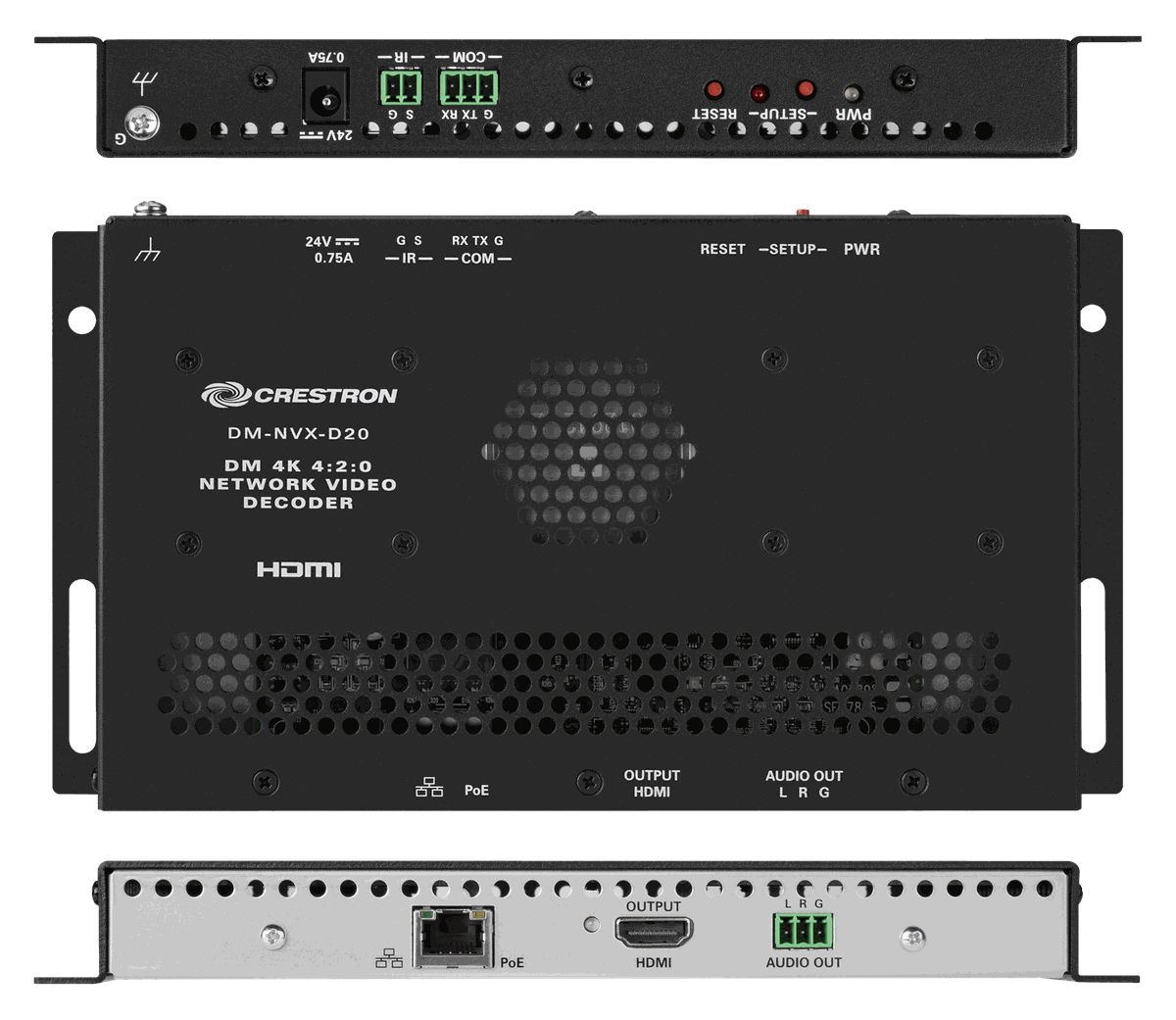 Crestron DM-NVX-D20 DM NVX 4K60 4:2:0 Network AV Decoder - view 2