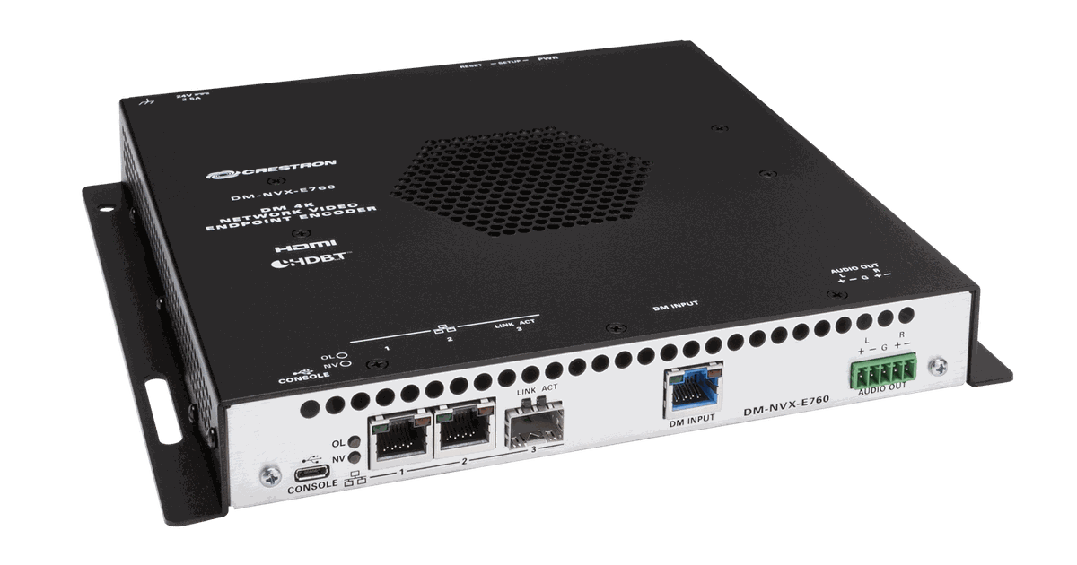 Crestron DM-NVX-E760 DM NVX 4K60 4:4:4 HDR Network AV Encoder with DM Input