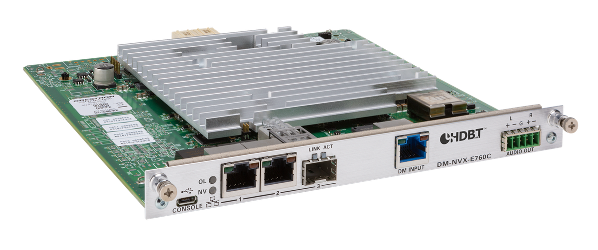 Crestron DM-NVX-E760C DM NVX 4K60 4:4:4 HDR Network AV Encoder Card with DM Input