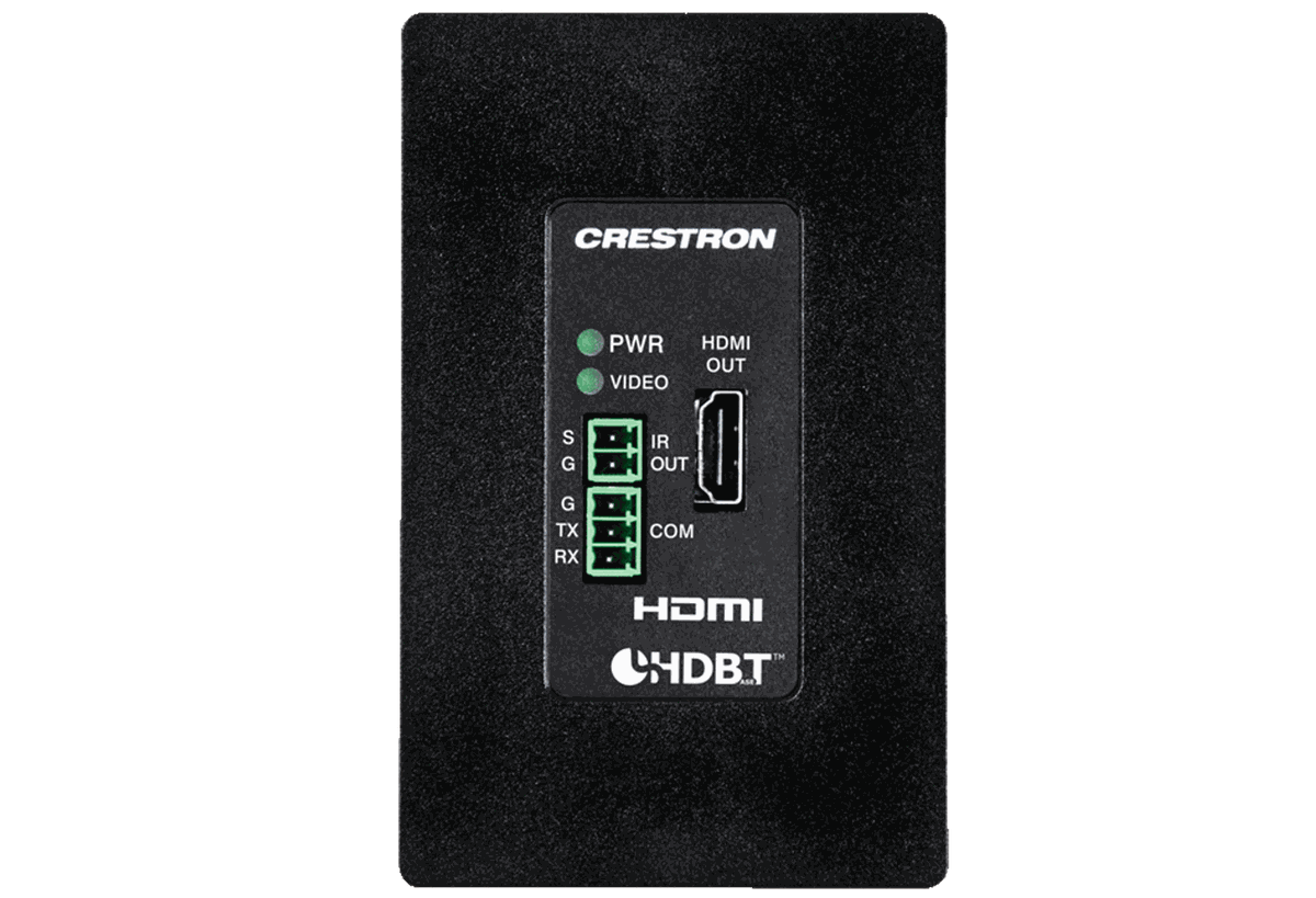 Crestron DM-RMC-4K-100-C-1G Wall Plate 4K DigitalMedia 8G+ Receiver & Room Controller 100 product image