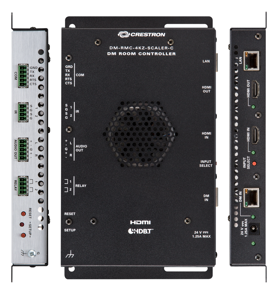 Crestron DM-RMC-4KZ-SCALER-C DigitalMedia 8G+ 4K60 4:4:4 HDR Receiver and Room Controller with - view 2