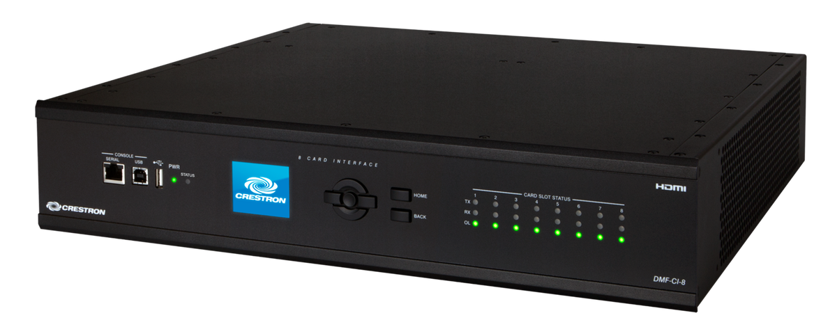 Crestron DMF-CI-8 DigitalMedia Card Chassis for DM-NVX-C & DMCF, 8 Slots - view 2