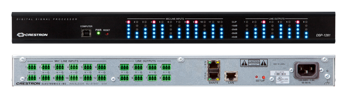 Crestron DSP-1281 Crestron Avia 12x8 Digital Signal Processor w/Dante - view 2