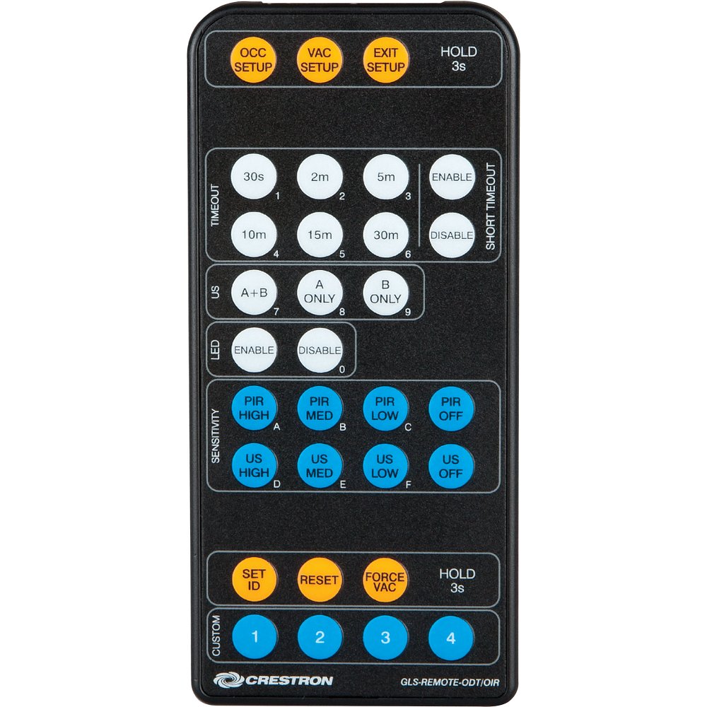 Crestron GLS-REMOTE-ODT/OIR IR Setup Remote for GLS Occupancy Sensors - view 2