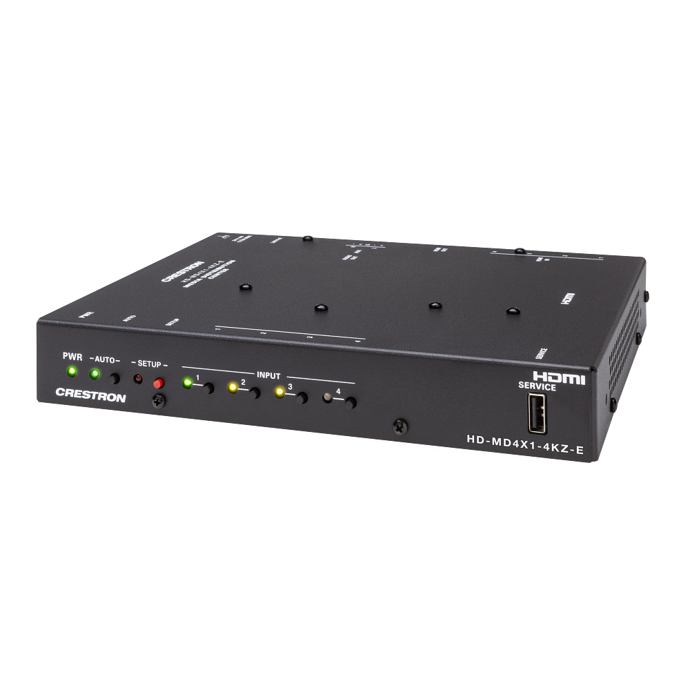 Crestron HD-MD4X1-4KZ-E 4x1 4K60 4:4:4 HDR AV Switcher