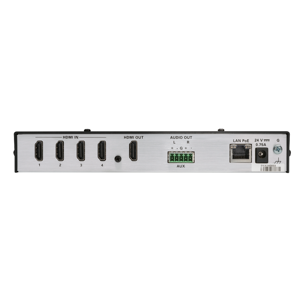 Crestron HD-MD4X1-4KZ-E 4x1 4K60 4:4:4 HDR AV Switcher - view 2