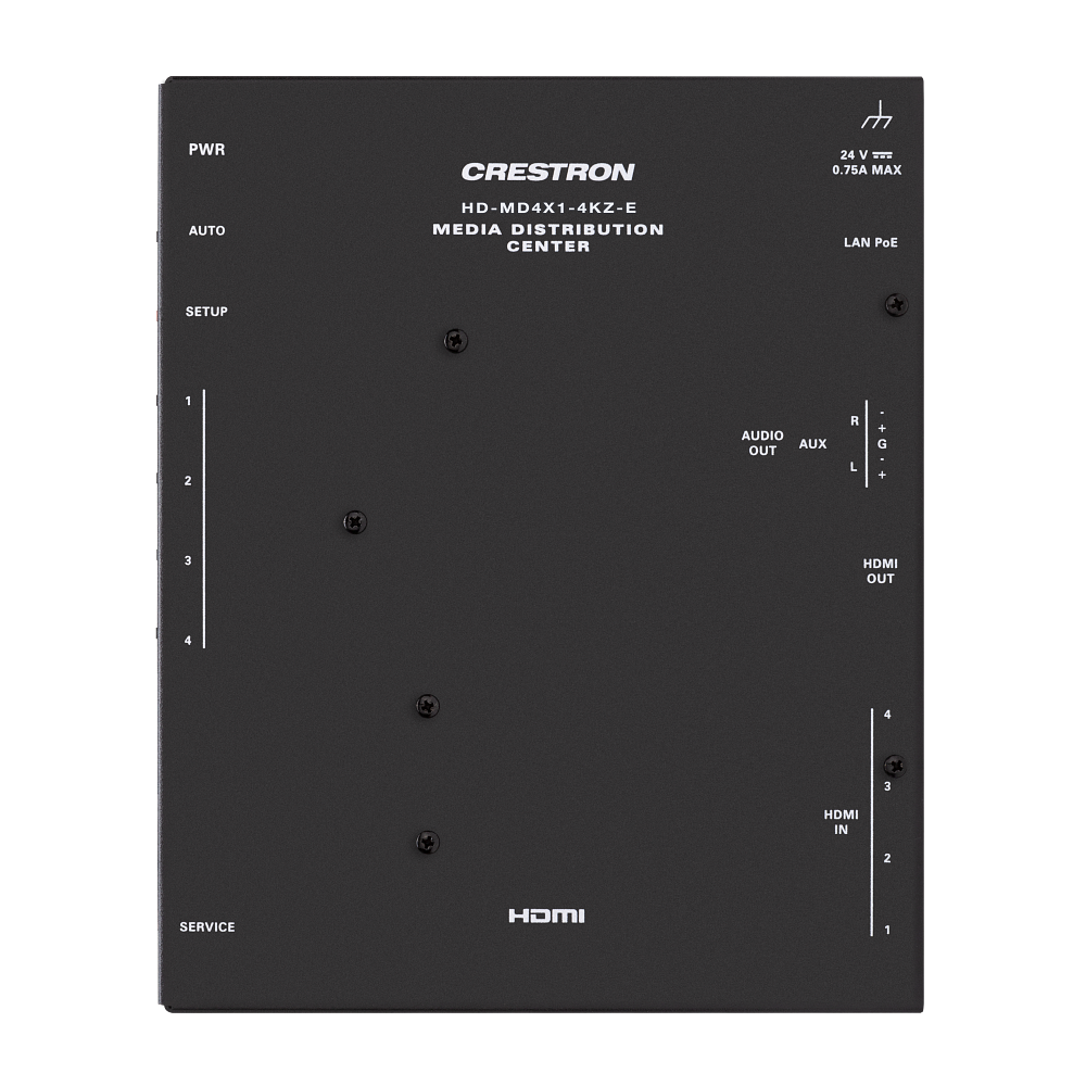 Crestron HD-MD4X1-4KZ-E 4x1 4K60 4:4:4 HDR AV Switcher - view 3