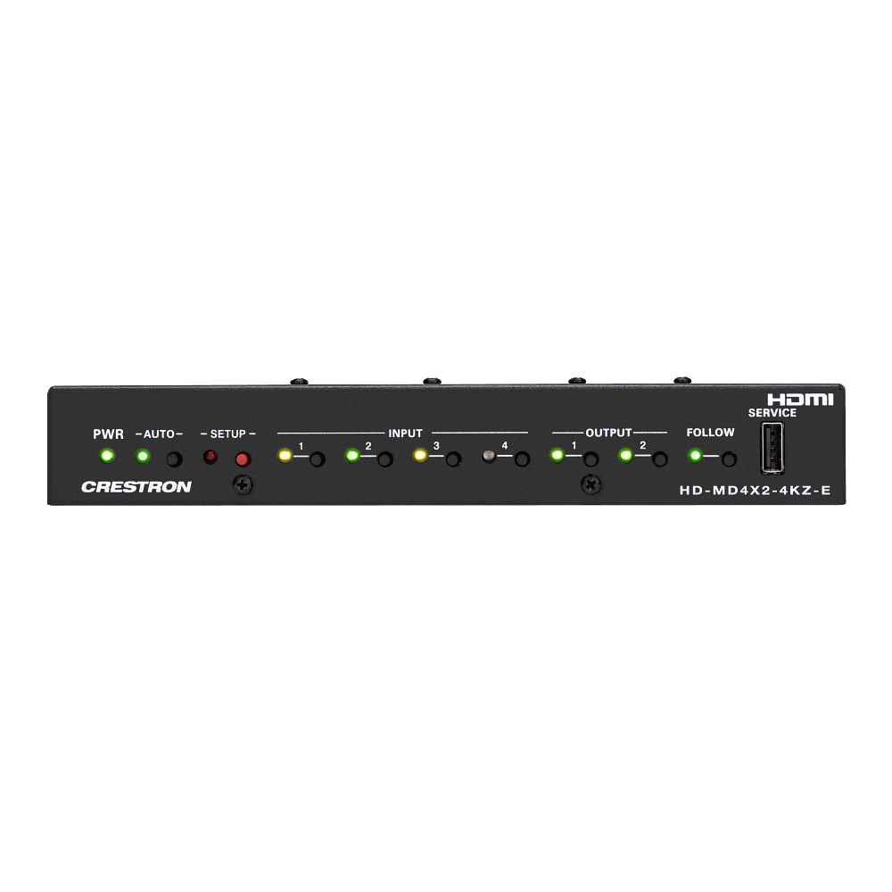 Crestron HD-MD4X2-4KZ-E 4x2 4K60 4:4:4 HDR AV Switcher - view 2