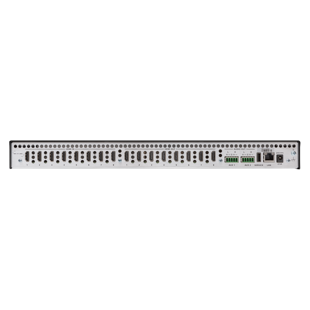 Crestron HD-MD8X8-4KZ-E 8x8 4K60 4:4:4 HDR AV Switcher - view 3