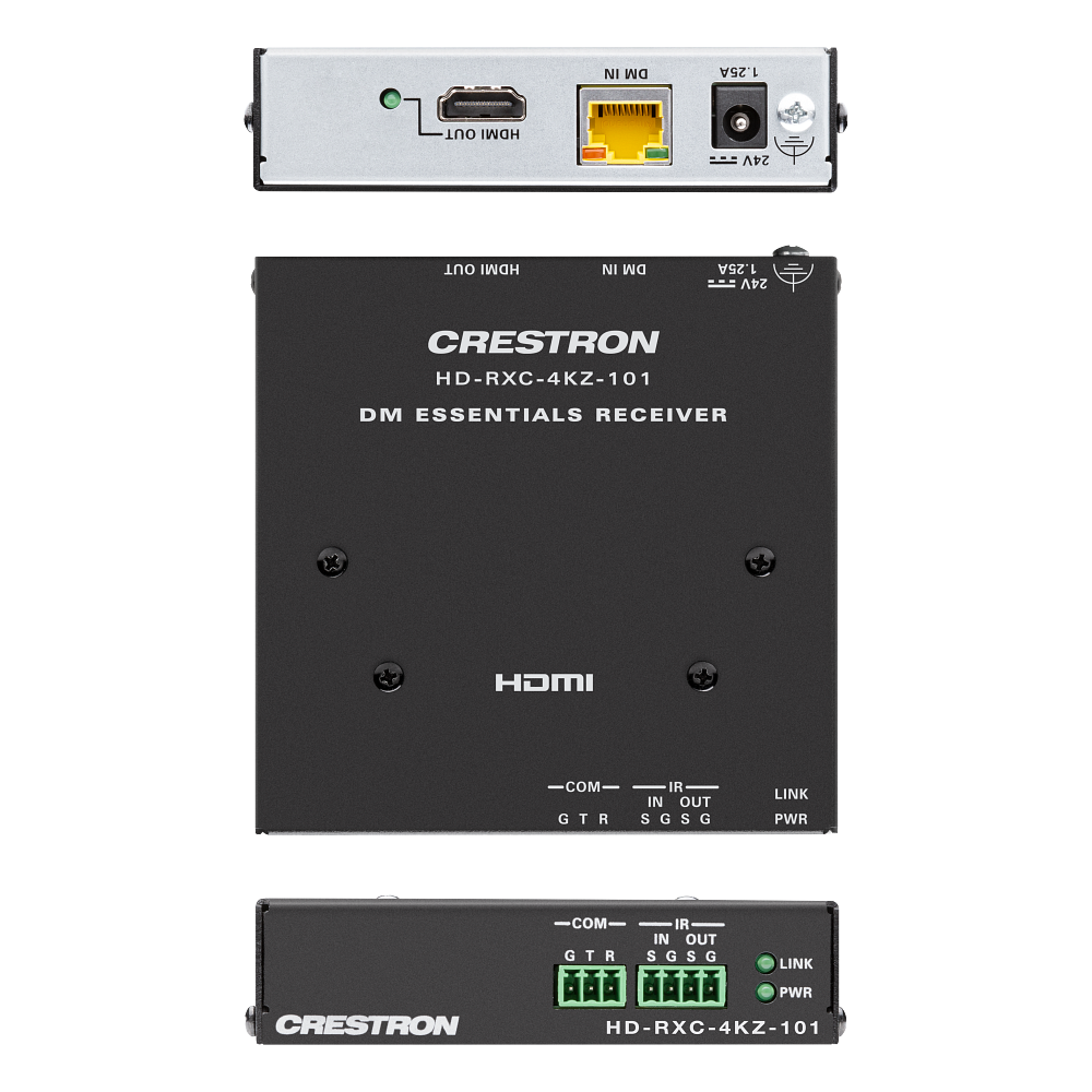 Crestron HD-RXC-4KZ-101 DM Essentials 4K60 Receiver for HDMI, RS-232 and IR - view 2