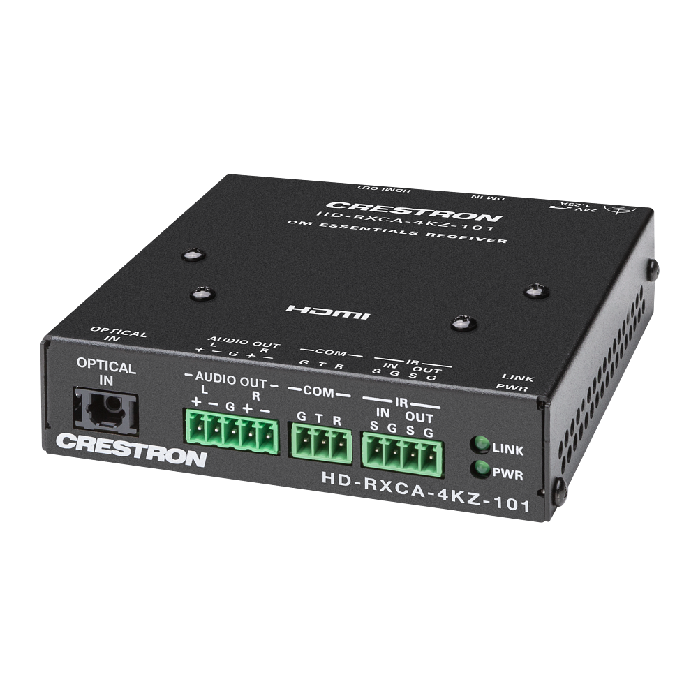 Crestron HD-RXCA-4KZ-101 DM Essentials 4K60 Receiver with Analog Audio