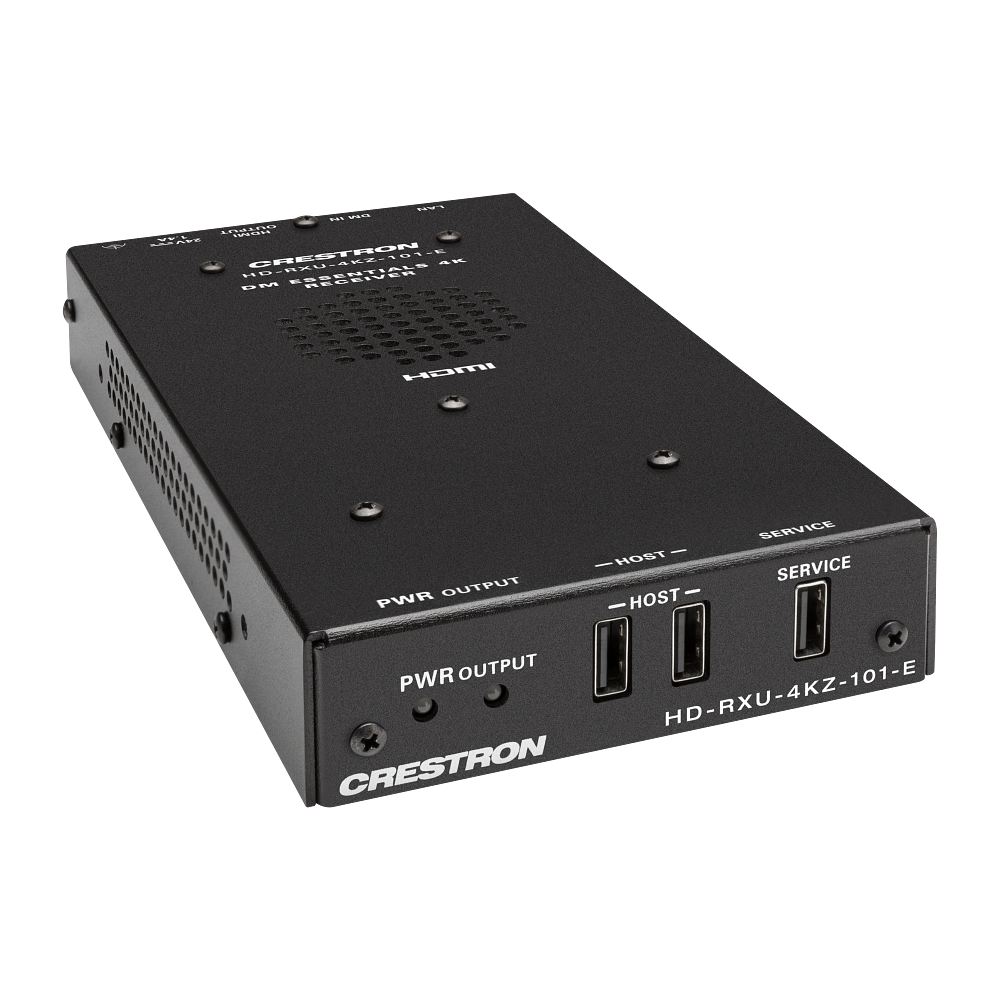 Crestron HD-RXU-4KZ-101 DM Essentials 4K60 Receiver for HDMI and USB 2.0