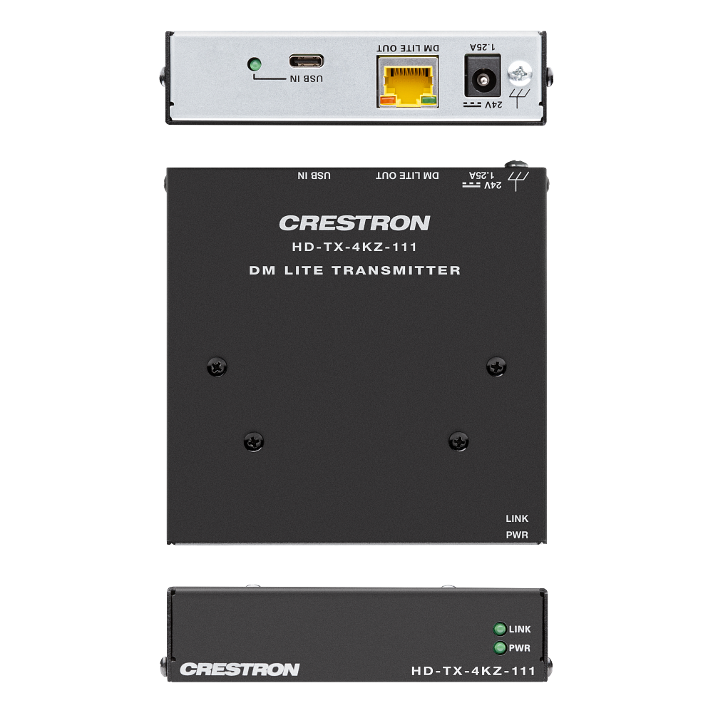 Crestron HD-TX-4KZ-111 DM Essentials 4K60 USB-C DisplayPort Transmitter - view 2