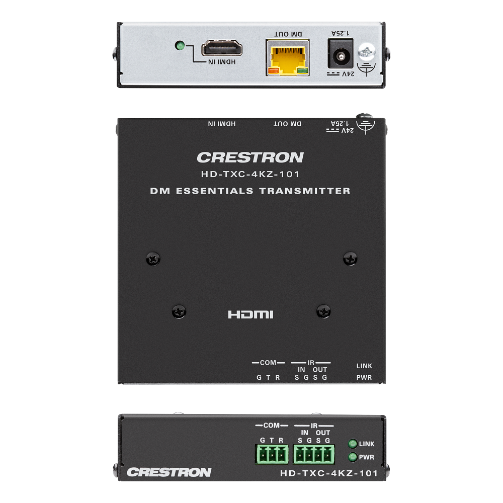 Crestron HD-TXC-4KZ-101 DM Essentials 4K60 Transmitter for HDMI, RS-232 and IR - view 2
