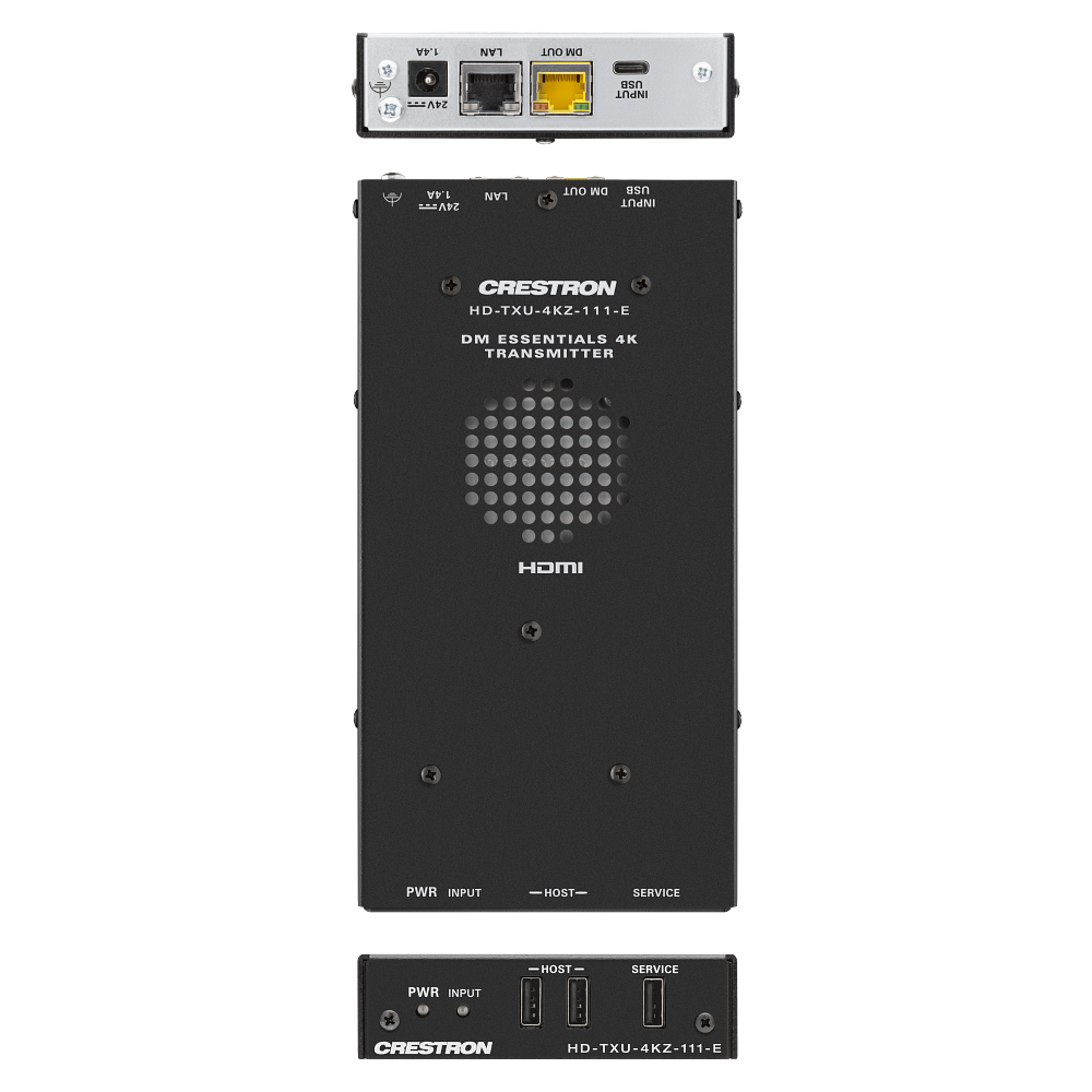 Crestron HD-TXU-4KZ-111 DM Essentials 4K60 USB-C Transmitter with USB 2.0 - view 2