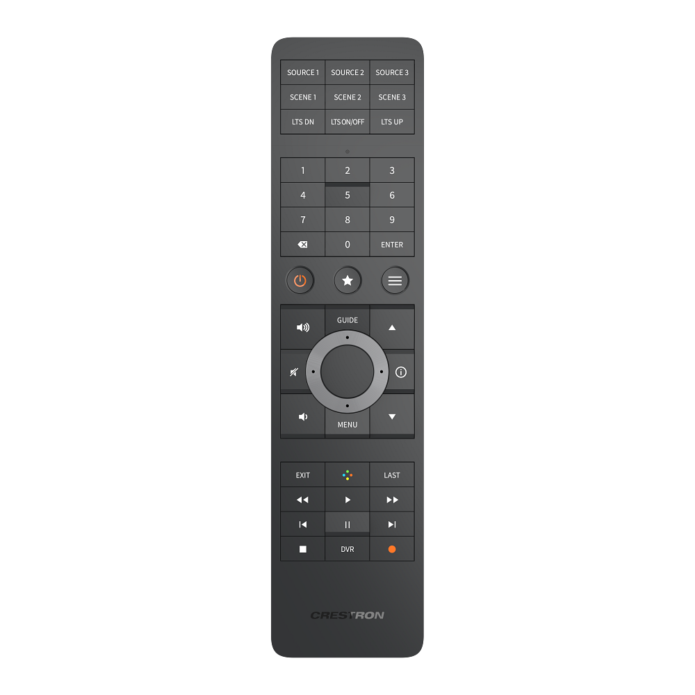 Crestron HR-310 infiNET EX Handheld Remote with Engravable Buttons - view 3