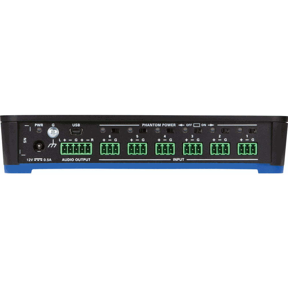 Crestron MMX-6-USB 6-Channel USB Microphone Mixer - view 4