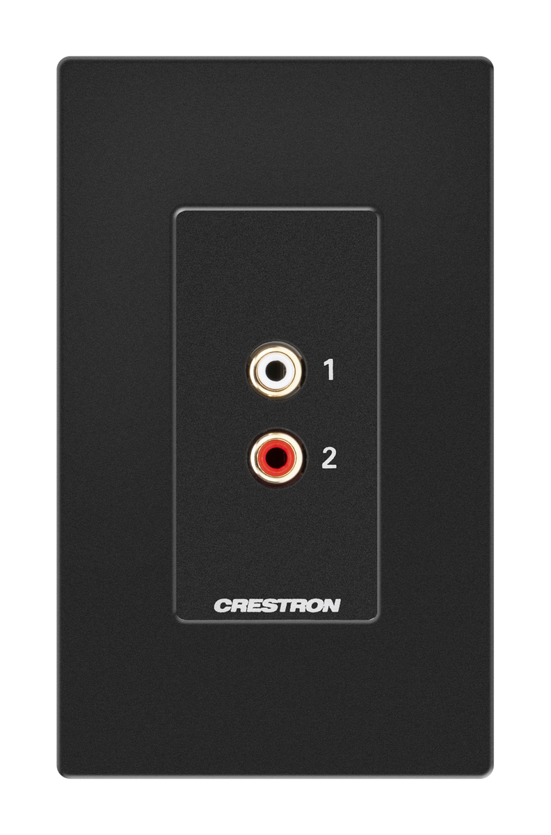 Crestron MP-WP-2RCAO-1G Media Presentation Wall Plate, RCA, 1-Gang