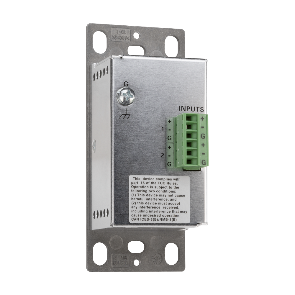 Crestron MP-WP-2XLRO-1G Media Presentation Wall Plate, XLR, 1-Gang - view 3