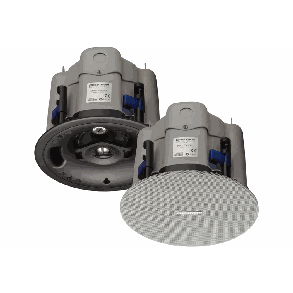 Crestron Saros IC4T 4 in. 2-Way In-Ceiling Speaker, White Textured product image