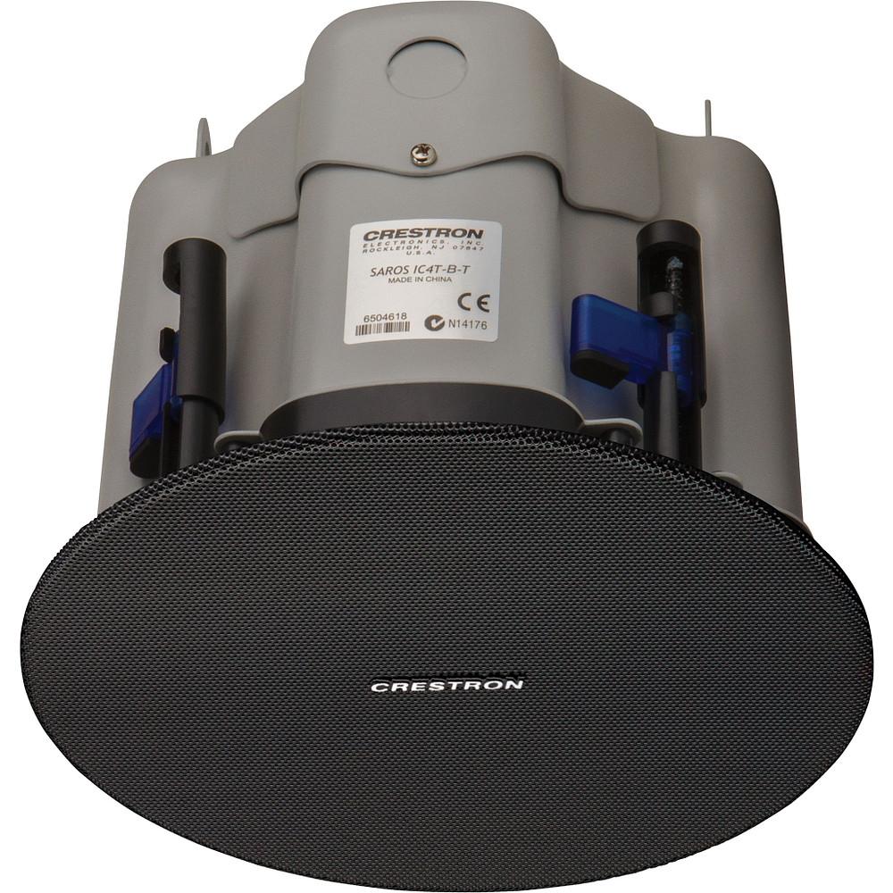 Crestron Saros IC4T 4 in. 2-Way In-Ceiling Speaker, White Textured - view 2