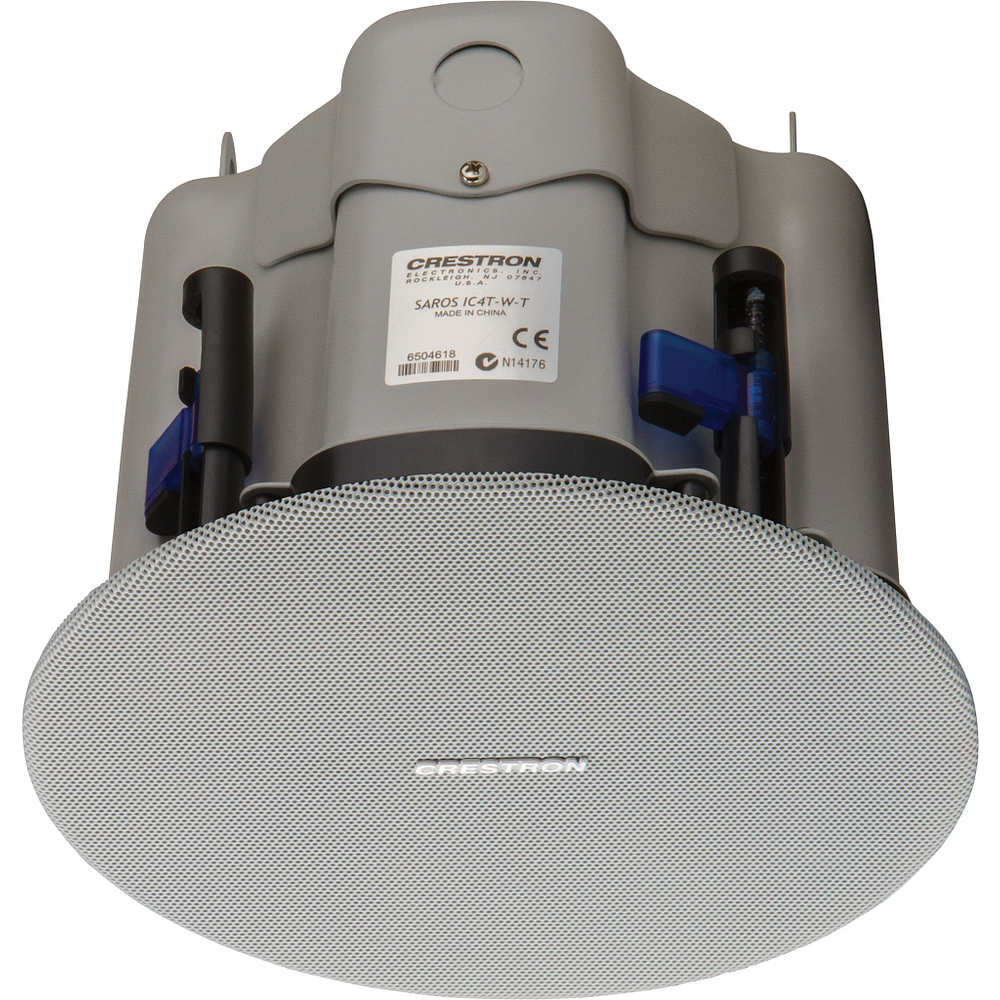 Crestron Saros IC4T 4 in. 2-Way In-Ceiling Speaker, White Textured - view 3