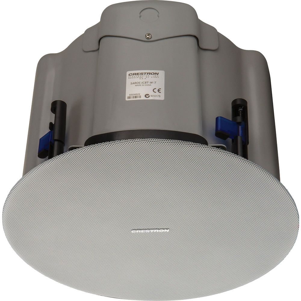 Crestron Saros IC8T 8 in. 2-Way In-Ceiling Speaker, White Textured - view 3