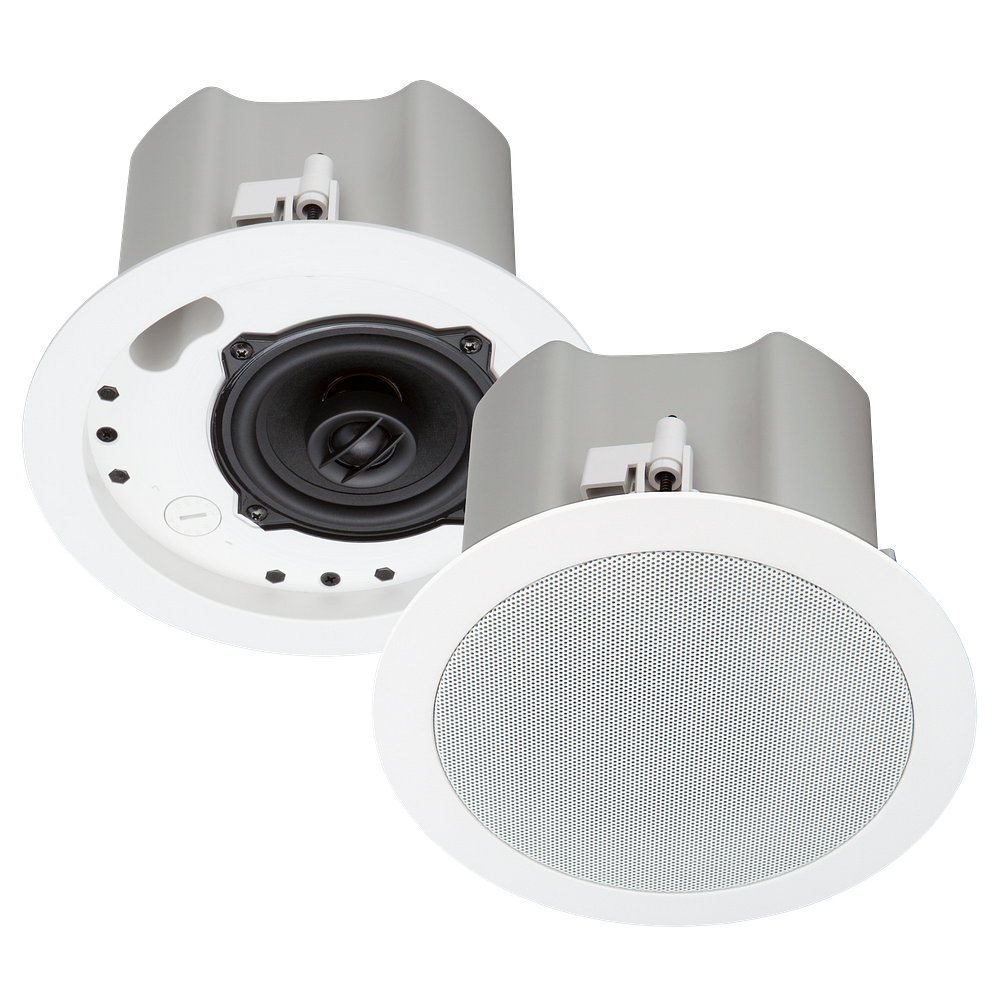 Crestron Saros Integrator ICI4T 4 in. 2-Way In-Ceiling Speaker, White Textured - view 2