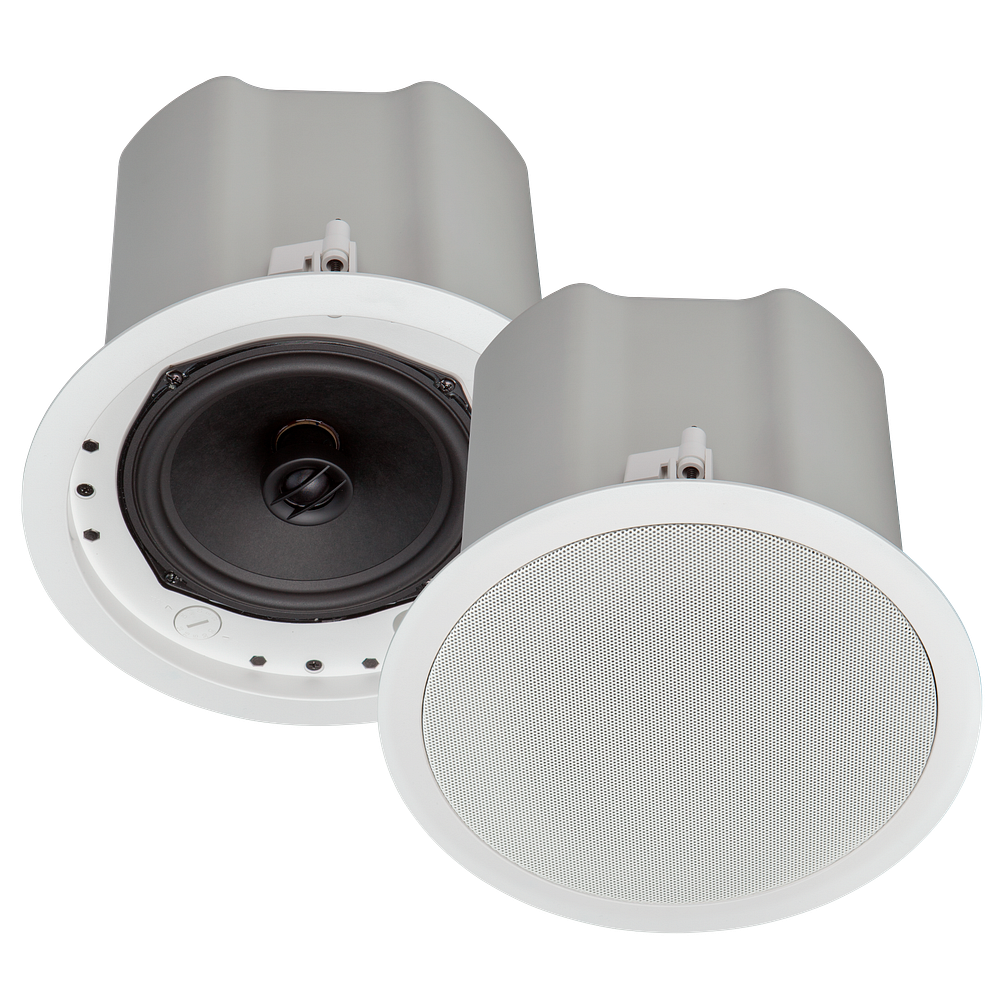 Crestron Saros Integrator ICI6T 6.5 in. 2-Way In-Ceiling Speaker, White Textured - view 2