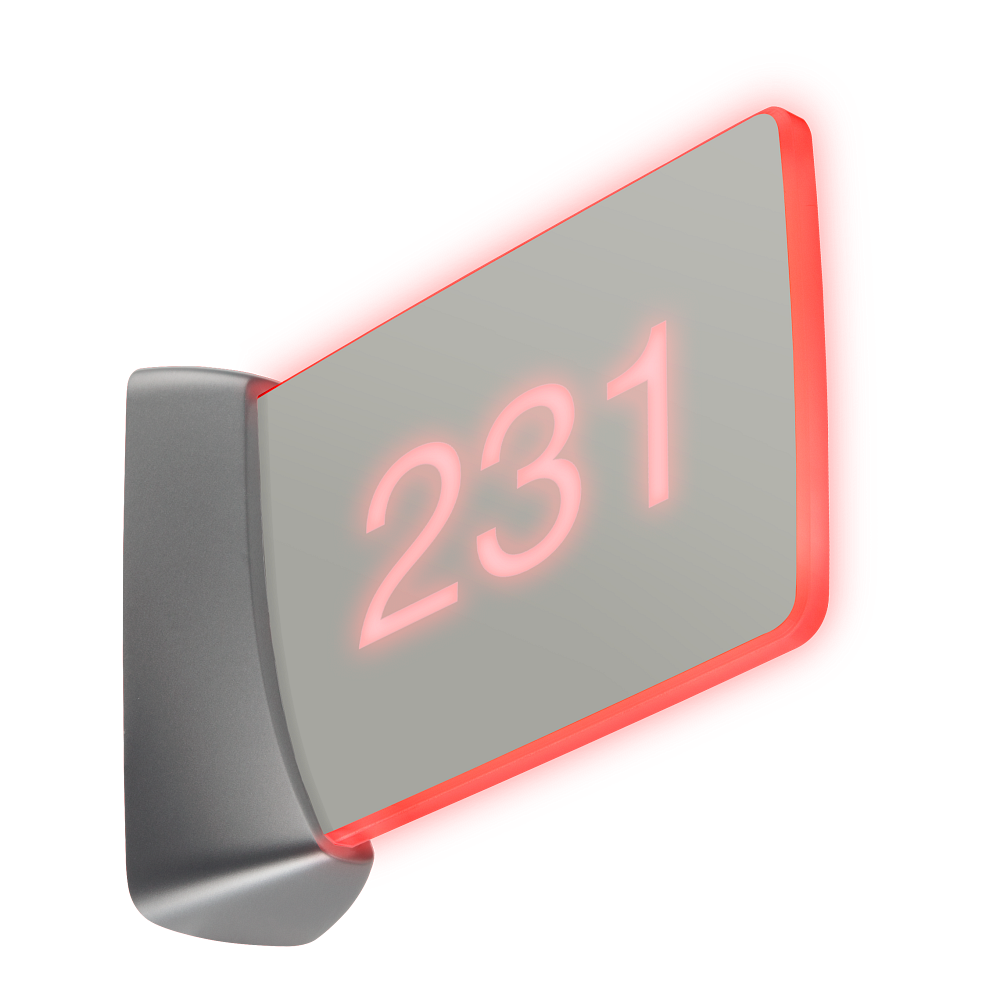 Crestron SSW-EL Room Availability Hall Sign, Enhanced Legibility, Wall Mount - view 3