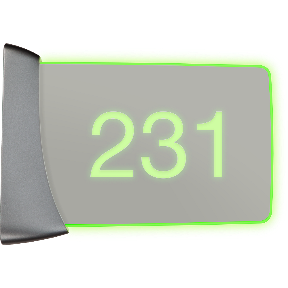 Crestron SSW-EL Room Availability Hall Sign, Enhanced Legibility, Wall Mount - view 4