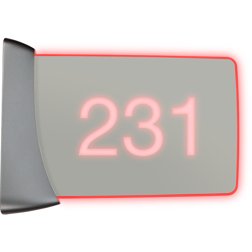 Crestron SSW-EL Room Availability Hall Sign, Enhanced Legibility, Wall Mount - view 5