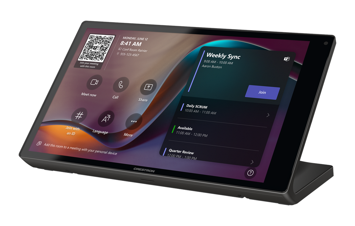 Crestron TS-1080-UC-B 10.1 in. Tabletop Touch Screen, UC Version