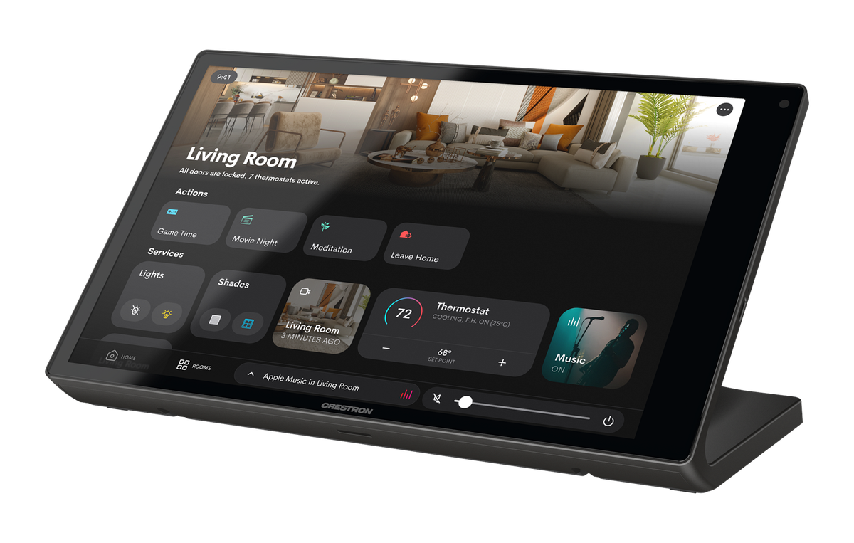 Crestron TS-1080R 10.1 in. Tabletop Touch Screen, Crestron Home OS