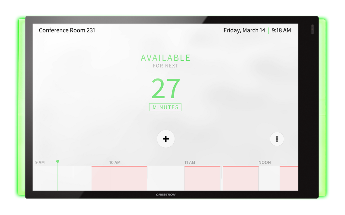 Crestron TSS-1070-LB KIT 10.1 in. Room Scheduling Touch Screen with Light Bar
