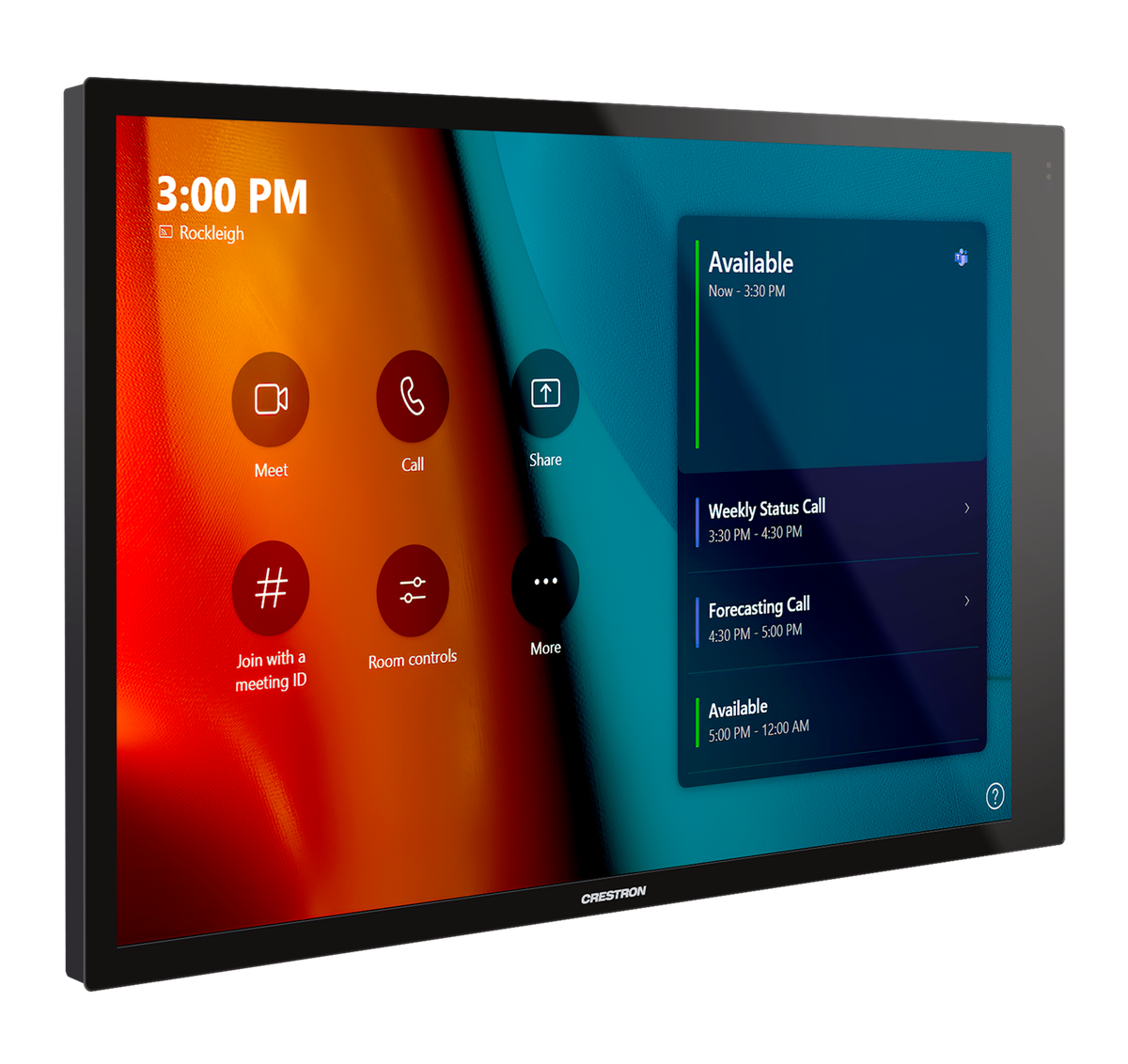 Crestron TSW-1070-B-S A 10.1 inch WUXGA wall touch screen - view 4