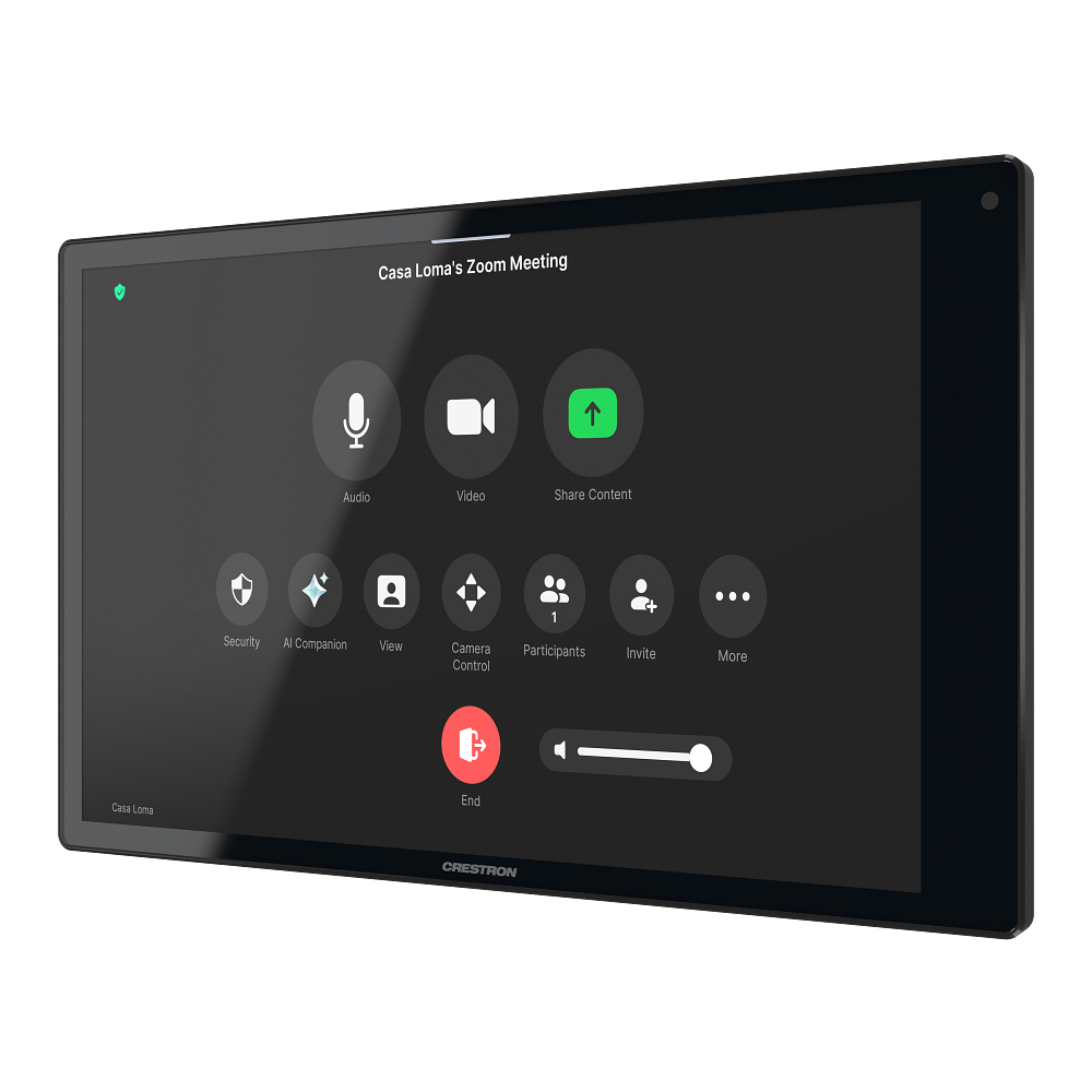 Crestron TSW-1080-UC-B 10.1 in. Wall Mount Touch Screen, UC Version - view 3