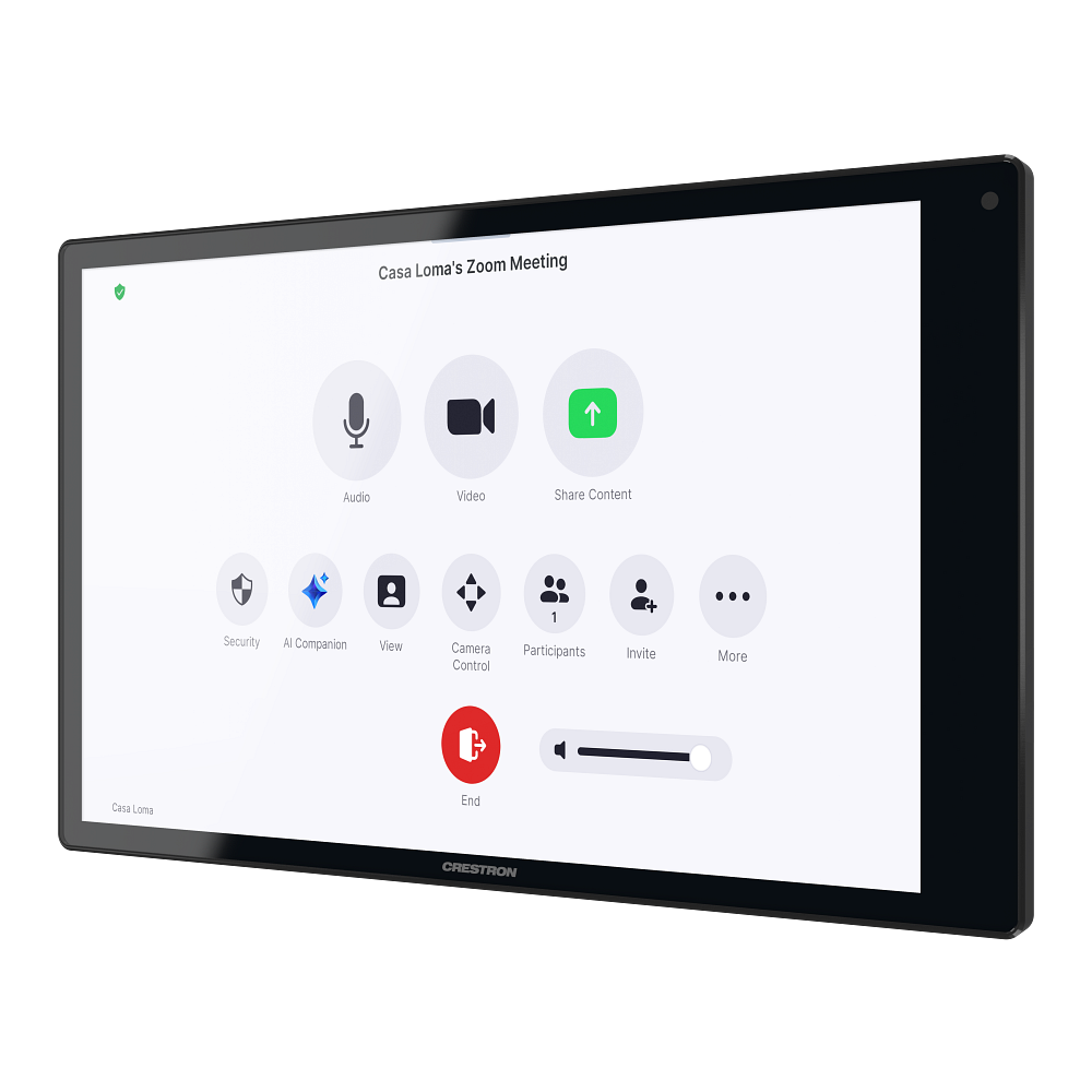 Crestron TSW-1080-UC-B 10.1 in. Wall Mount Touch Screen, UC Version - view 5