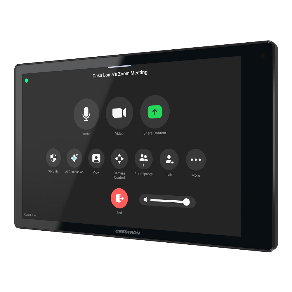 Crestron TSW-880-GV-B 8.1 in. Wall Mount Touch Screen, Government Version - view 3