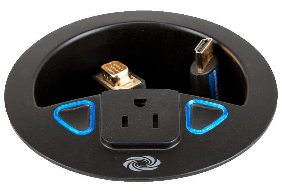 Crestron TT-100-B-T Connect It Cable Caddy with 120V Outlet