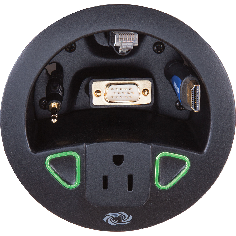 Crestron TT-100-B-T Connect It Cable Caddy with 120V Outlet - view 2