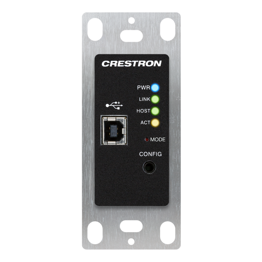 Crestron USB-EXT-2-1G USB over Category Cable Extender Wall Plate - view 2