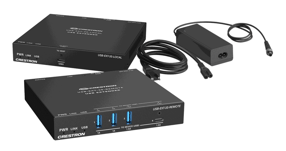Crestron USB-EXT-3S USB 3.2 Extender over CAT6a/7 Cable product image