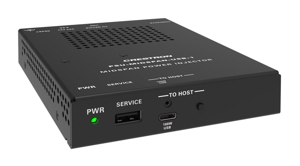 Crestron PSU-MIDSPAN-USB-1 Single Channel Midspan USB Power Injector