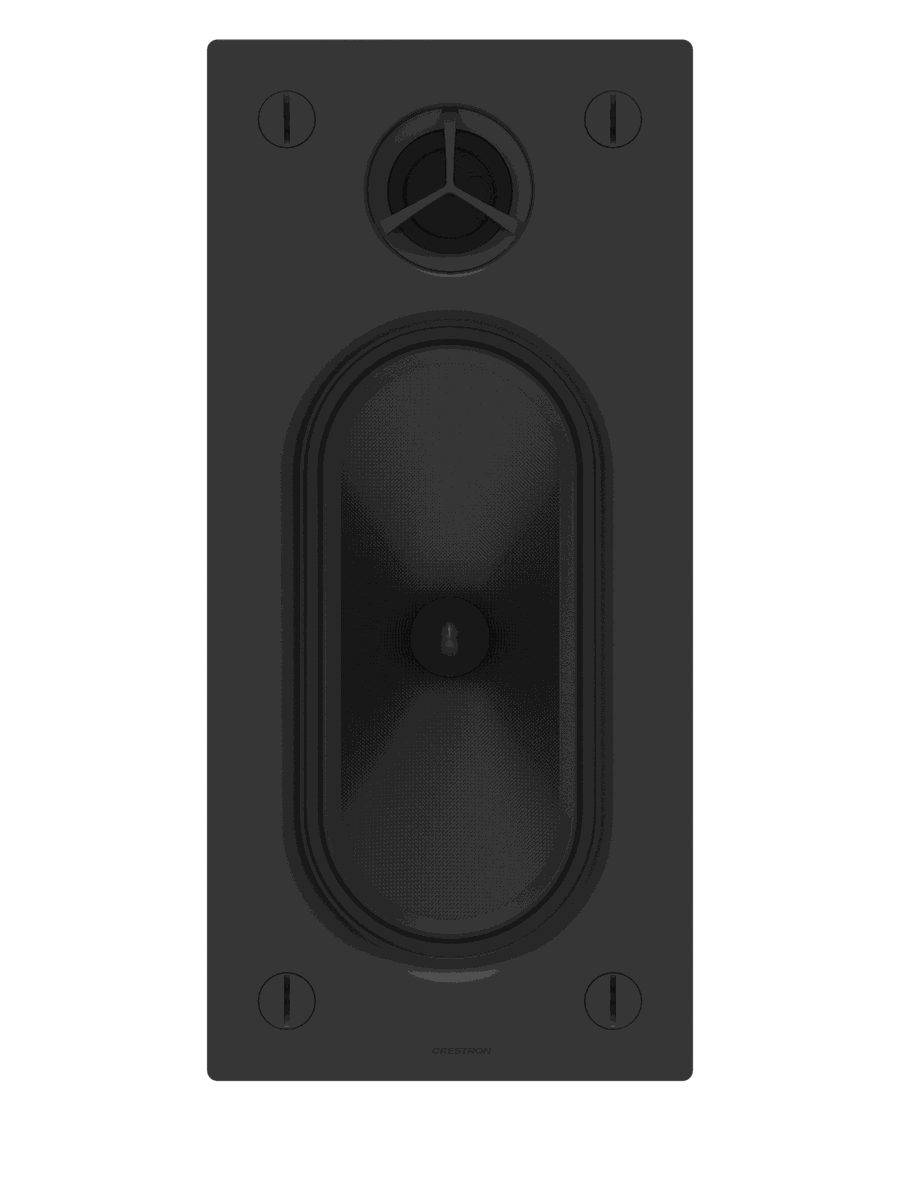 Crestron Reference IW4X8 4 in. x 8 in. In-Wall Speaker, White Textured