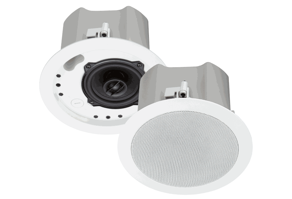 Crestron Saros Integrator ICI4T 4 in. 2-Way In-Ceiling Speaker, White Textured