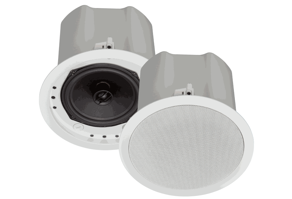 Crestron Saros Integrator ICI6T 6.5 in. 2-Way In-Ceiling Speaker, White Textured