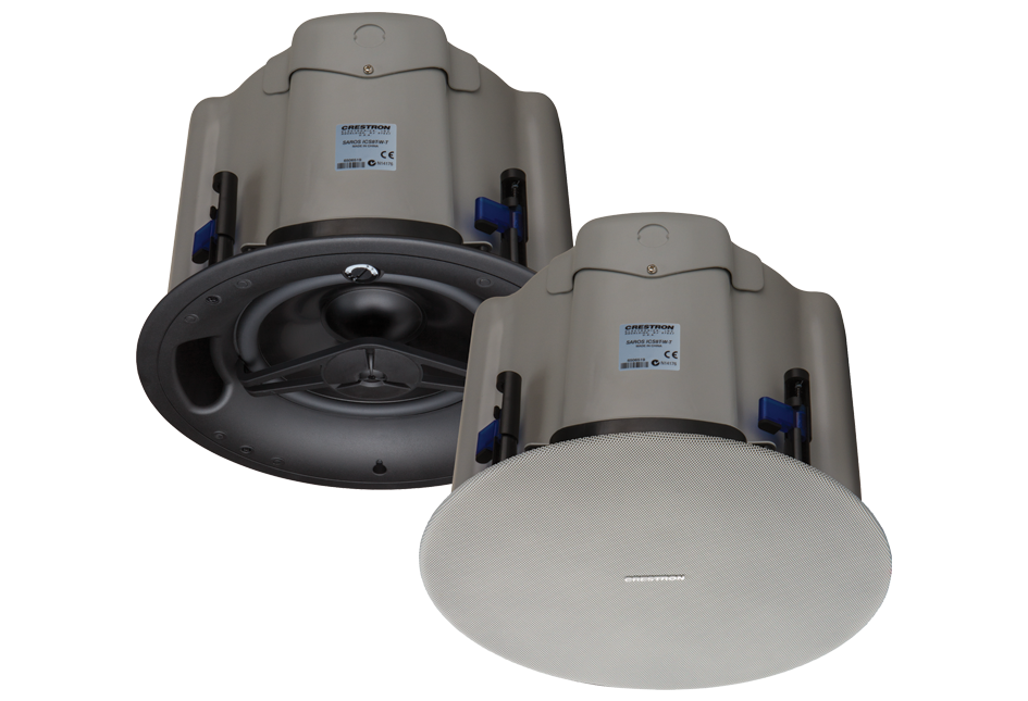 Crestron Saros ICS8T 8 in. In-Ceiling Subwoofer, White Textured