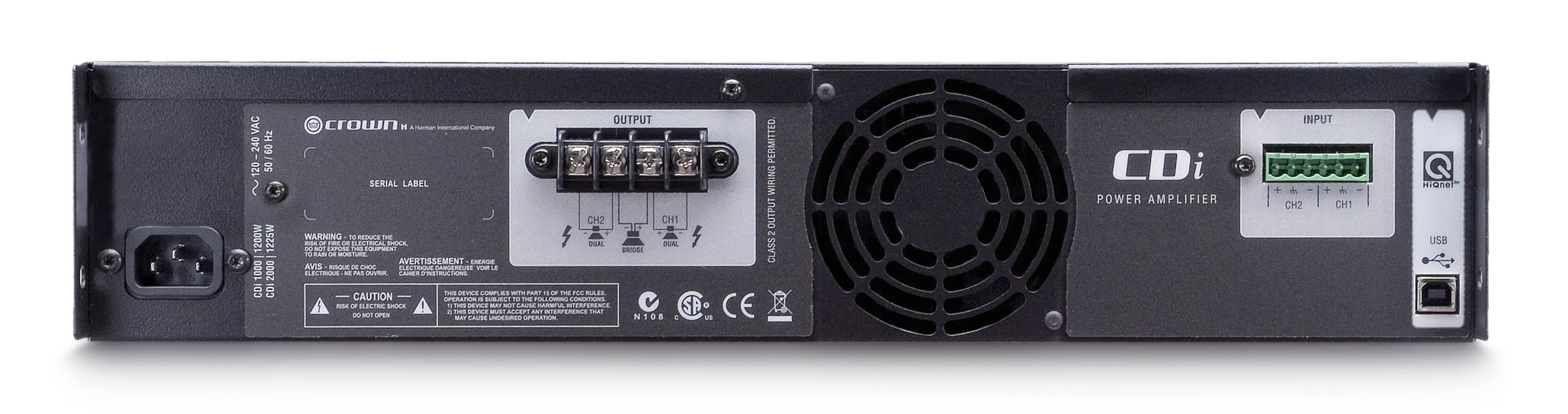 Crown CDi 1000 Install Amplifier - view 2